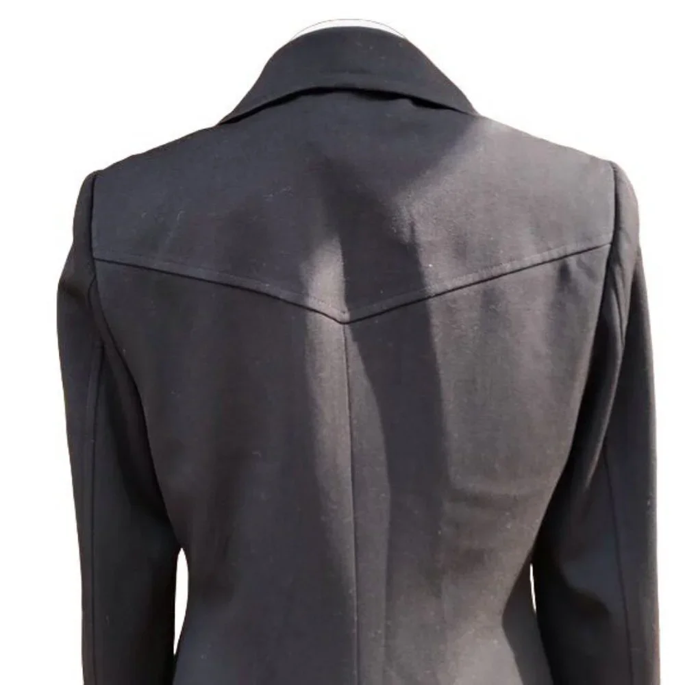 Atelier Pea Coat Double Breasted Black Womens Jacket NWT Size 8 - Picture 7 of 8